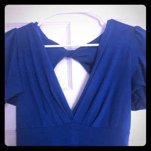 Lux Urban Outfitters UO blue back cut-out Dress